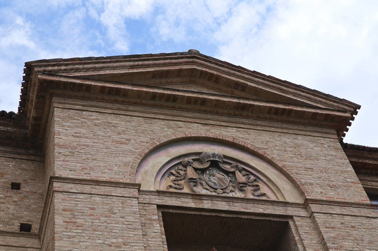Meli鹿皮堡壘索拉納。Emilia Romagna。意大利.