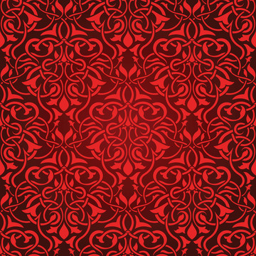紅色無縫墻紙圖案