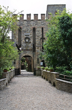 Gropparello Castle。Emilia Romagna。意大利.
