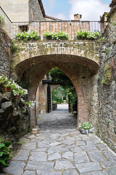 Gropparello Castle。Emilia Romagna。意大利.