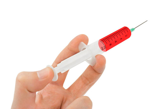 注射器在手