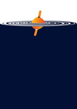 浮在水上