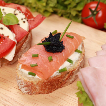 與腌熏三文魚Fingerfood