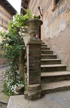 Gropparello Castle。Emilia Romagna。意大利.