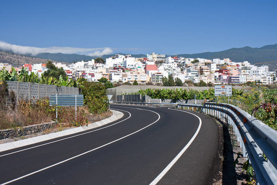 對Los Llanos風貌；拉帕爾馬；加那利群島
