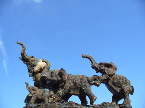 大象裝飾雕像