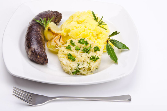 krupniok傳統(tǒng)血香腸在波蘭美食