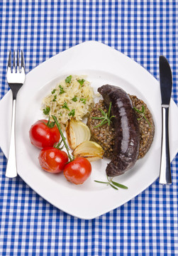 krupniok傳統血香腸在波蘭美食