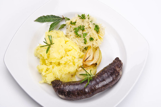 krupniok傳統(tǒng)血香腸在波蘭美食