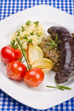 krupniok傳統(tǒng)血香腸在波蘭美食