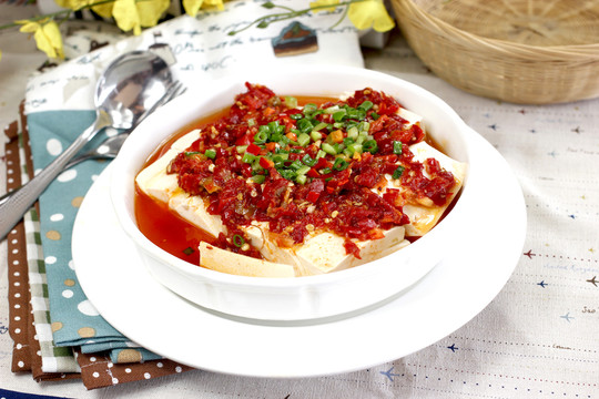 剁椒蒸豆腐