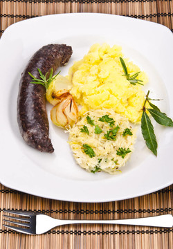 krupniok傳統(tǒng)血香腸在波蘭美食