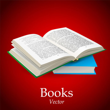 打開的書