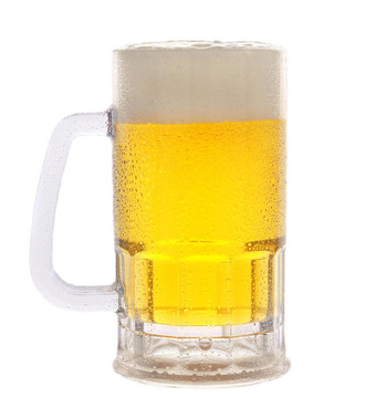 白啤酒杯