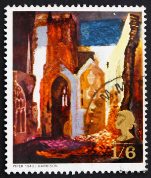 郵票GB 1968圣瑪麗勒波爾；John Piper