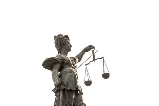 德國(guó)在法蘭克福的羅默的正義女神雕像前