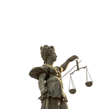 德國在法蘭克福的羅默的正義女神雕像前