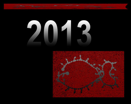 2013 PF卡插圖；新的幾年
