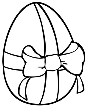 帶絲帶的復(fù)活節(jié)彩蛋