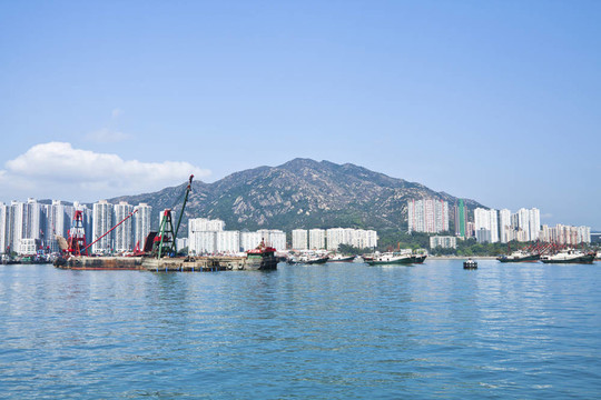 香港沿岸的市中心
