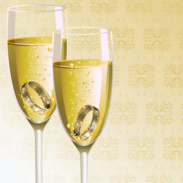 Champagne Glass訂婚戒指