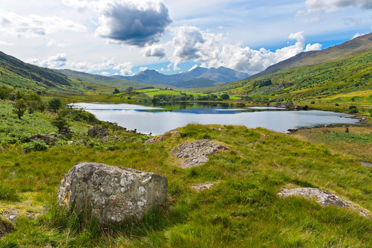 在Snowdonia湖的意見Snowdon