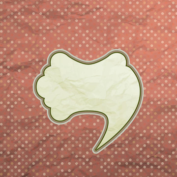 老式語(yǔ)音泡沫設(shè)計(jì)。