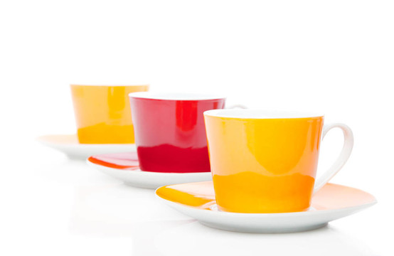 彩色茶茶杯