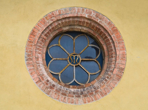 在該教堂的圣瑪麗亞。皮亞琴察。Emilia Romagna。意大利.