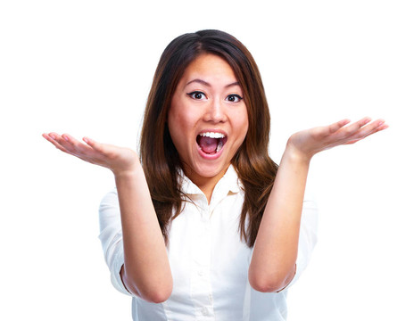 快樂(lè)商業(yè)女性。
