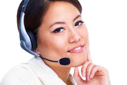 呼叫中心操作員。中國女企業(yè)家。