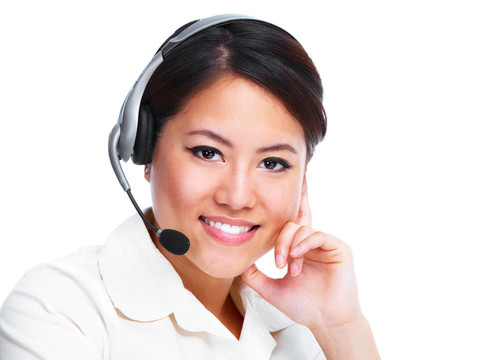 呼叫中心操作員。中國(guó)女企業(yè)家。