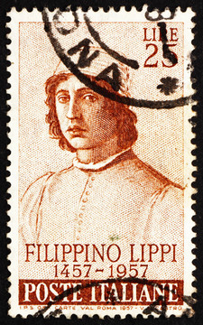 郵票意大利1957 Filippino Lippi；畫家