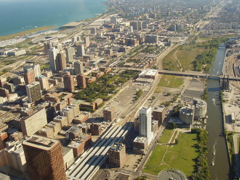 芝加哥市鸟瞰图