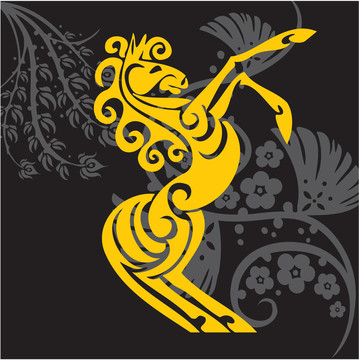 馬設(shè)計插圖