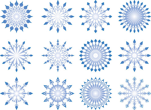 美麗的藍(lán)雪花