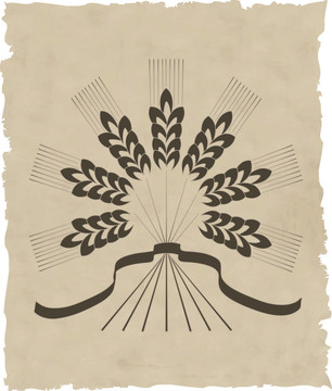 老紙上的花環(huán)
