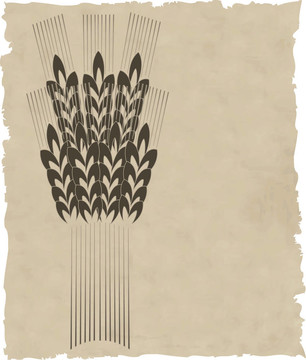 老紙上的花環(huán)