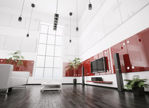 現(xiàn)代客廳室內(nèi)3D