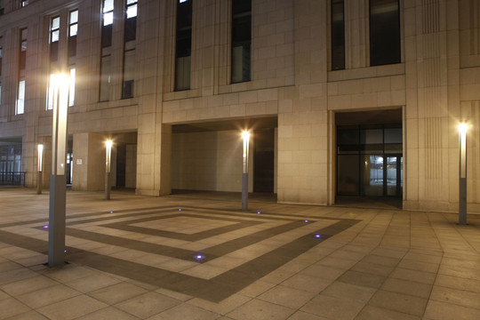都市風(fēng)光夜景大面積地面