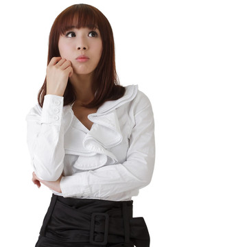 困惑的女商人