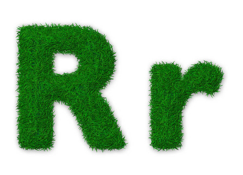 綠色的字母R