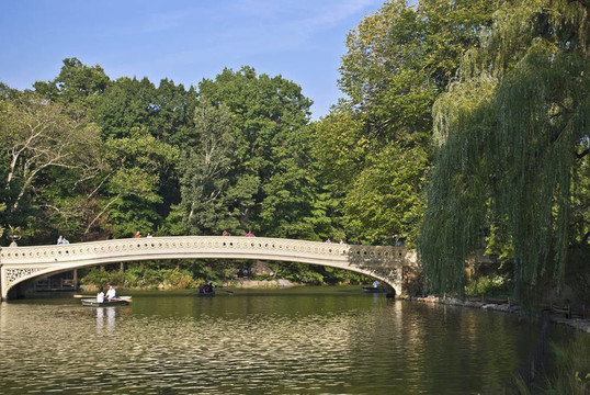 在池塘上；中央公園