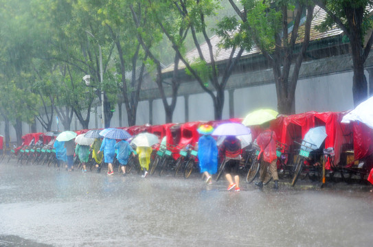 城市雨景