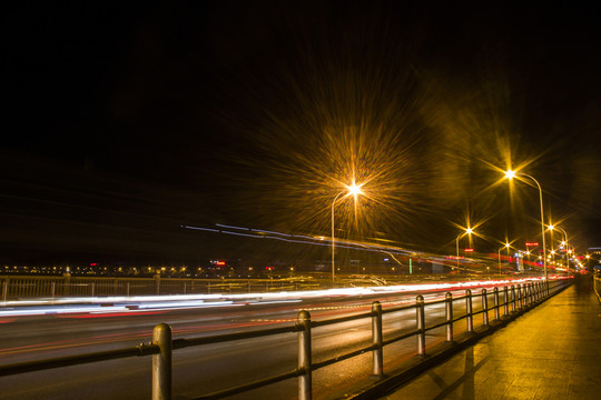 橘子洲大橋夜景