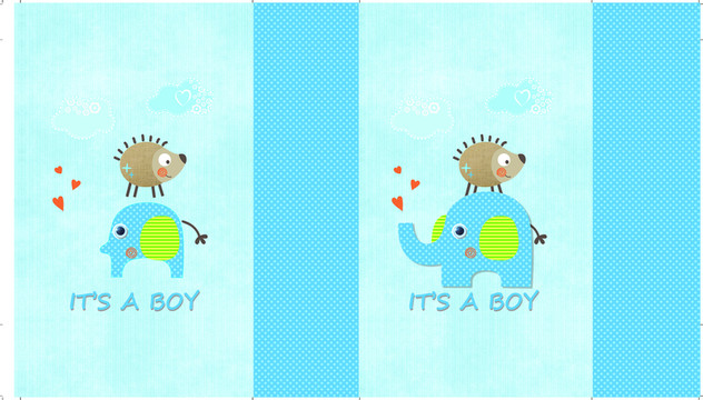 baby 卡通小象 分層