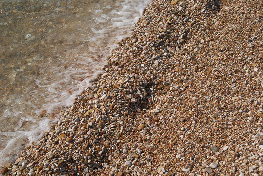 夏日午后陽光海浪