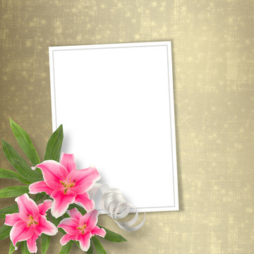 為祝賀或邀請(qǐng)束鮮花卡