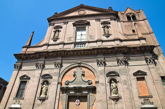 圣多梅尼科教堂。Ferrara。Emilia Romagna。意大利.