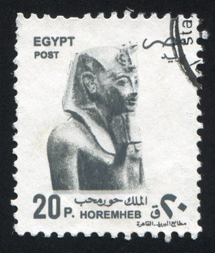 Pharaoh Horemheb的半身像